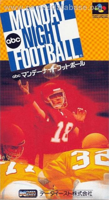 Cover ABC Monday Night Football for Super Nintendo